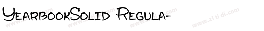 YearbookSolid Regula字体转换